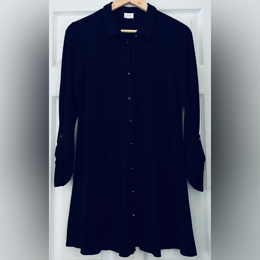 Little Black Button-Up Dress